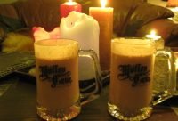 Batido cremoso preparado con maca en polvo